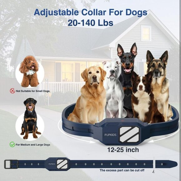 NEW Up to 4200ft Remote Range Waterproof Dog Training Collar with 3 Night Lights - Picture 2 of 8